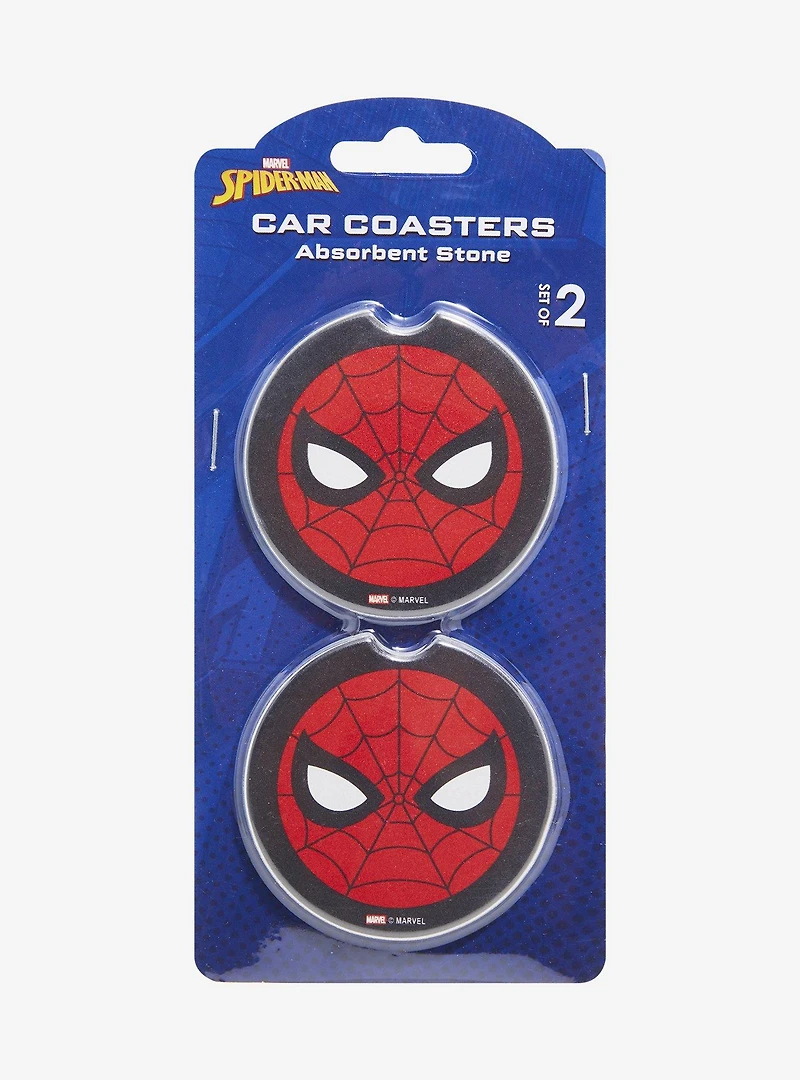 Marvel Spider-Man Mask Ceramic Car Coaster Set - BoxLunch Exclusive