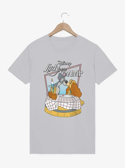 Disney Lady And The Tramp Dinner Kiss T-Shirt