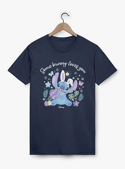 Disney Lilo And Stitch Some Bunny Loves You Easter T-Shirt