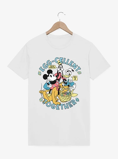 Disney Mickey Mouse And Friends Easter Egg-Cellent Together T-Shirt