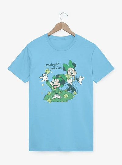 Disney Mickey Mouse And Minnie St. Patrick's Make Your Own Luck T-Shirt
