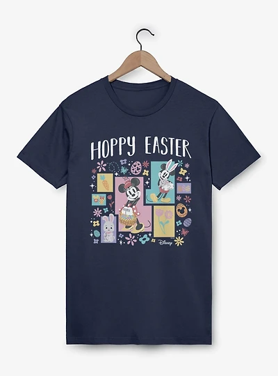 Disney Mickey Mouse And Minnie Hoppy Easter Blocks T-Shirt