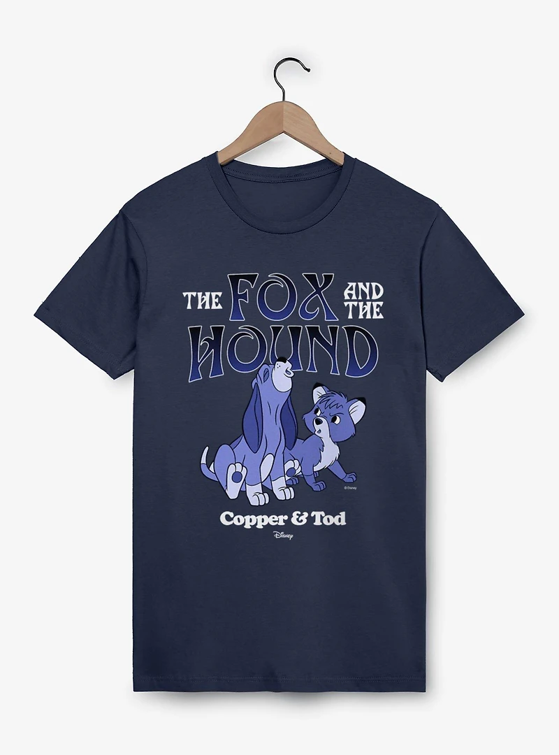 Disney The Fox And Hound Howling Blue Copper & Tod T-Shirt
