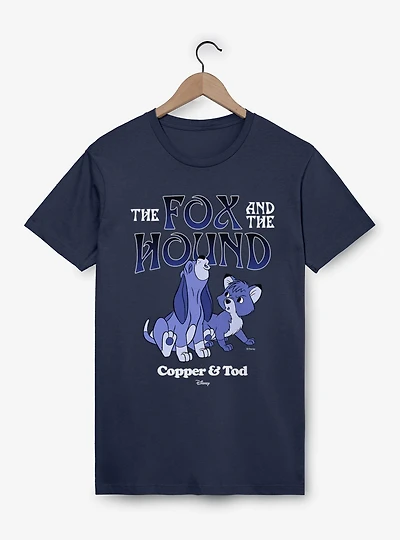 Disney The Fox And Hound Howling Blue Copper & Tod T-Shirt