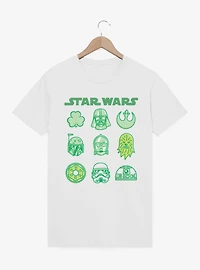 Star Wars St. Patrick's Lucky Character Icons T-Shirt