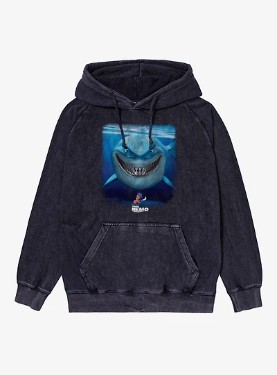 Disney Pixar Finding Nemo Bruce Grin Mineral Wash Hoodie