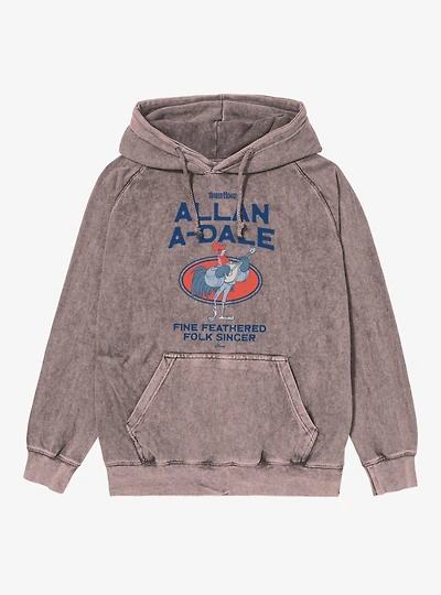 Disney Robin Hood Fine Feathered Allan A-Dale Mineral Wash Hoodie