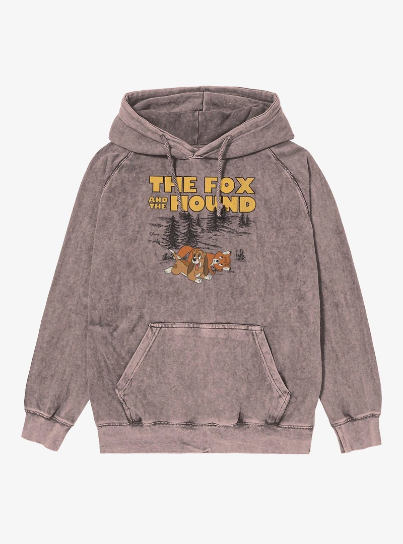 Disney The Fox And Hound Playful Tod Copper Mineral Wash Hoodie