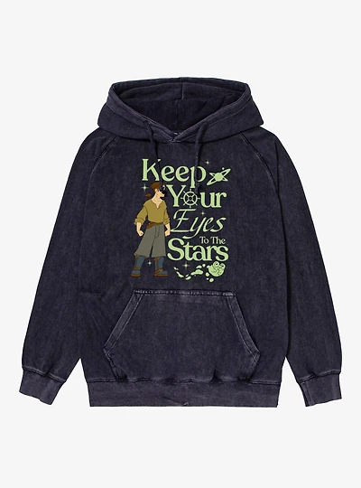 Disney Treasure Planet Keep Eyes To The Stars Jim Hawkins Mineral Wash Hoodie