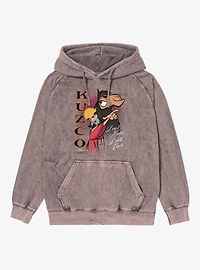 Disney The Emperor's New Groove Kuzco Spirit Don't Know Care Mineral Wash Hoodie