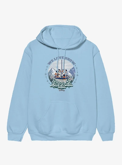 Disney Mickey Mouse And Minnie Winter Snow Globe We Love Hoodie