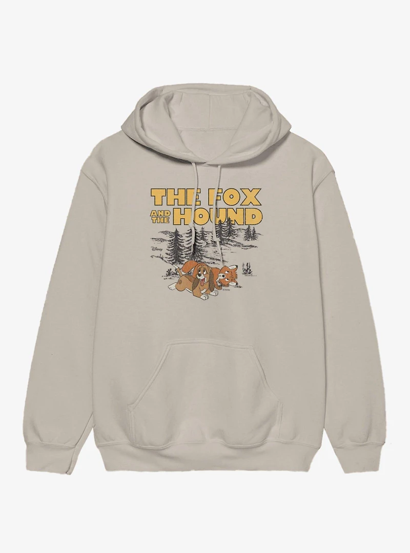 Disney The Fox And Hound Playful Tod Copper Hoodie