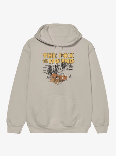 Disney The Fox And Hound Playful Tod Copper Hoodie