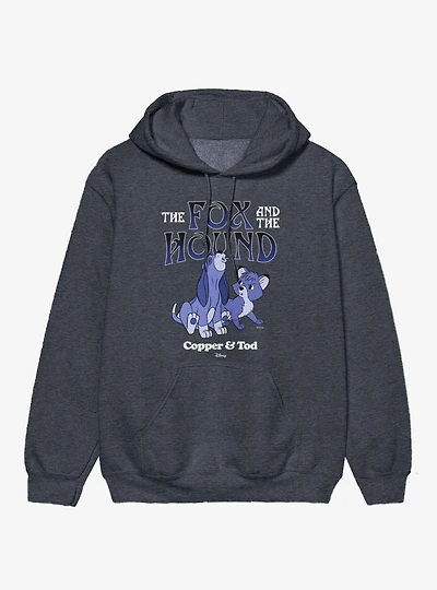 Disney The Fox And Hound Howling Blue Copper & Tod Hoodie