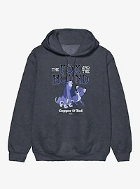 Disney The Fox And Hound Howling Blue Copper & Tod Hoodie