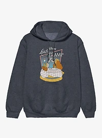 Disney Lady And The Tramp Dinner Kiss Hoodie