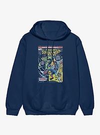 Marvel Comics Cover Hulk Punch Spider-Man Hoodie