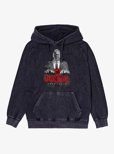Daredevil Born Again The City Of Fisk Mineral Wash Hoodie