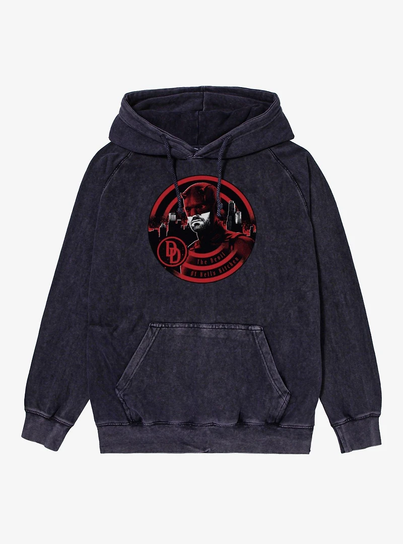 Daredevil Born Again Center Target Mineral Wash Hoodie