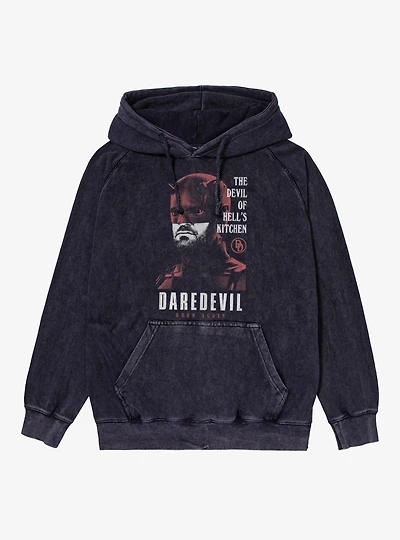 Daredevil Born Again Hell's Kitchen Devil Mineral Wash Hoodie