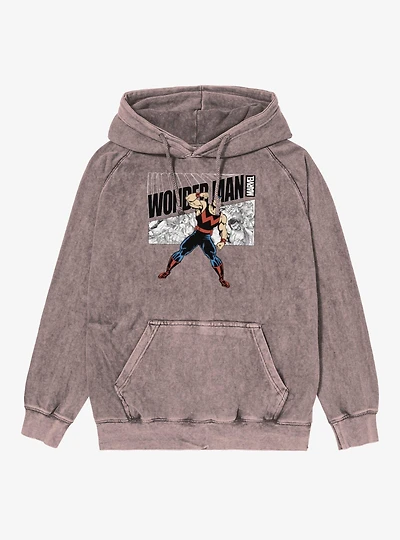 Marvel Comics Wonder Man Pump Mineral Wash Hoodie