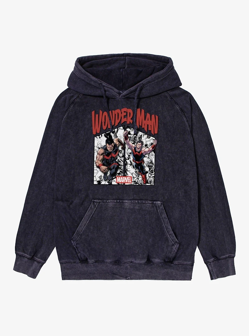 Marvel Comics Wonder Man Panels Mineral Wash Hoodie Box Lunch Exclusive