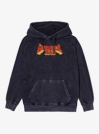 Marvel Comics Wonder Man Block Letter Header Mineral Wash Hoodie