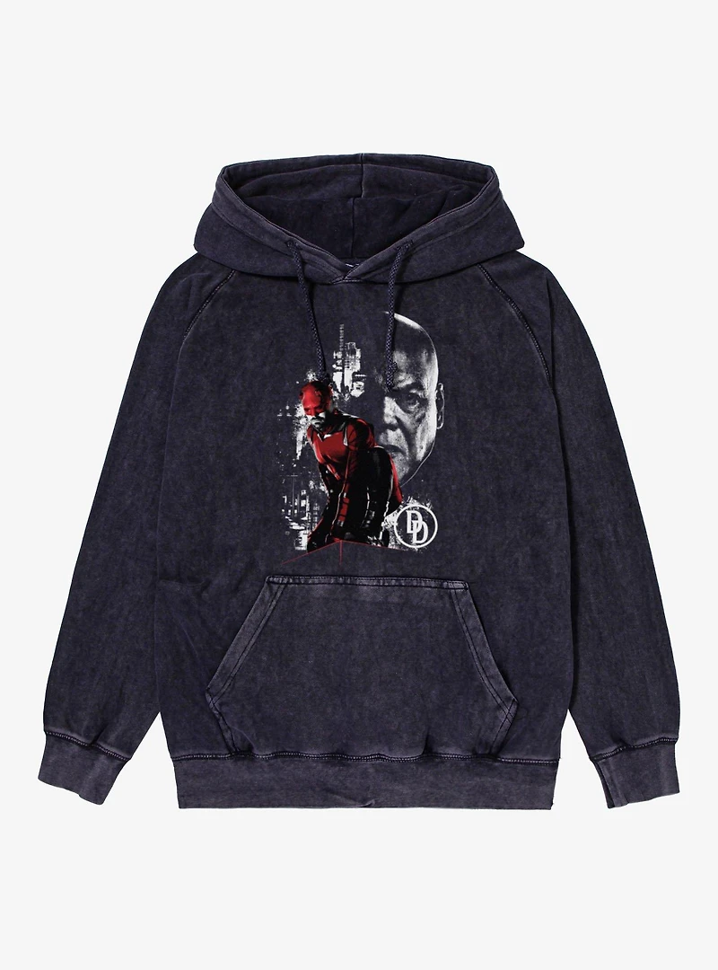 Daredevil Born Again Keeps Watch Mineral Wash Hoodie