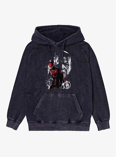 Daredevil Born Again Keeps Watch Mineral Wash Hoodie