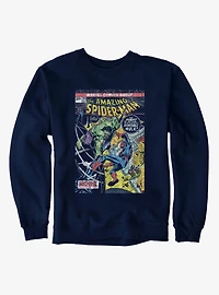 Marvel Comics Cover Hulk Punch Spider-Man Sweatshirt