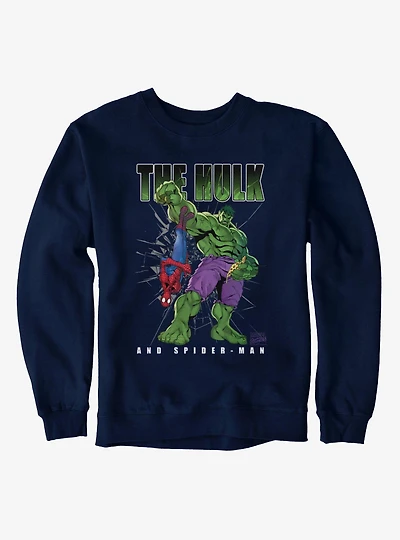 Marvel Comics Hulk Spider And Pizza Sweatshirt
