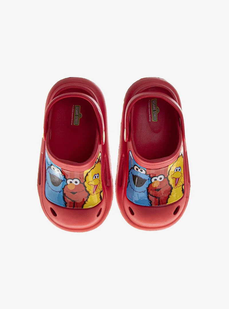 Sesame Street Slip-On Toddler & Little Kid Clogs Red