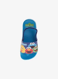 Sesame Street Characters Blue Slip-On Toddler & Little Kid Slide Sandals