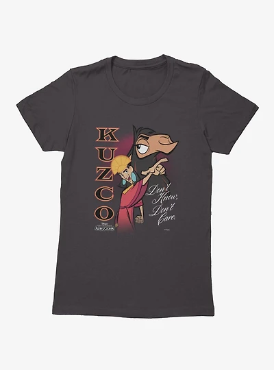 Disney The Emperor's New Groove Kuzco Spirit Don't Know Care Womens T-Shirt