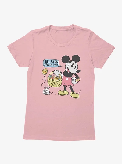 Disney Mickey Mouse Egg-Stra Special Day Hoppy Easter Womens T-Shirt