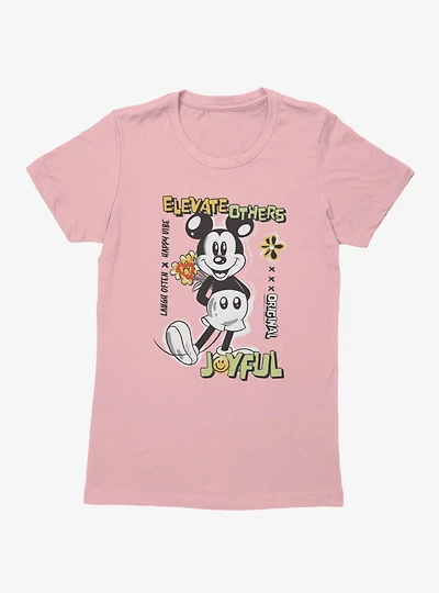 Disney Mickey Mouse Elevate Others Joyful Womens T-Shirt