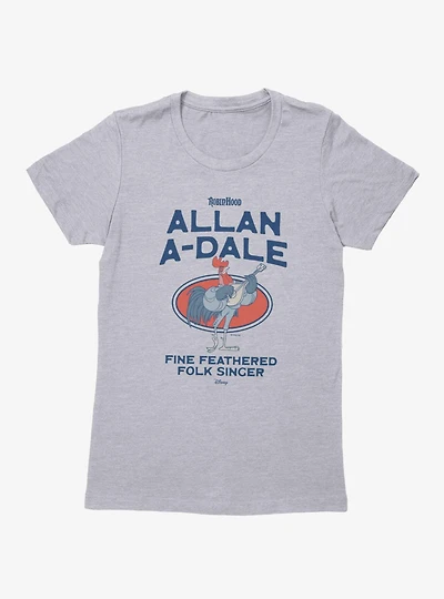 Disney Robin Hood Fine Feathered Allan A-Dale Womens T-Shirt