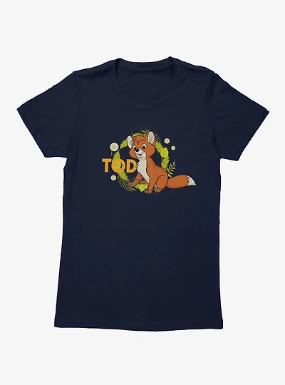 Disney The Fox And Hound Tod Wreath Womens T-Shirt