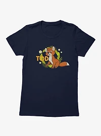 Disney The Fox And Hound Tod Wreath Womens T-Shirt
