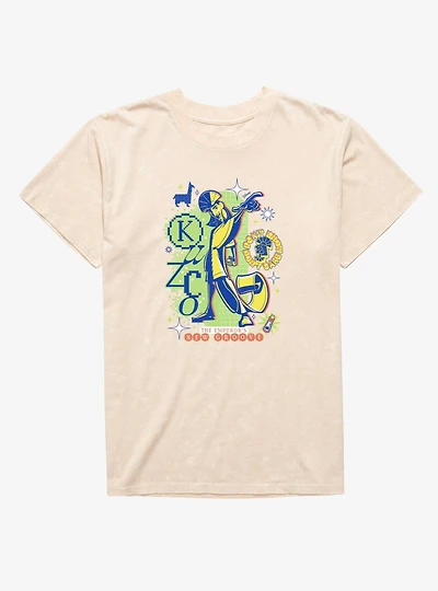 Disney The Emperor's New Groove Disco Kuzco Don't Know Care Mineral Wash T-Shirt