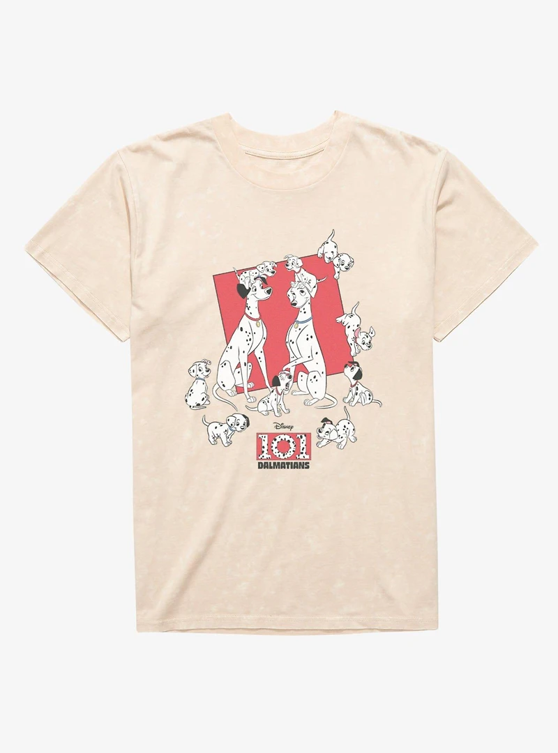 Disney 101 Dalmatians Family Chaos Mineral Wash T-Shirt
