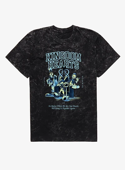 Disney Kingdom Hearts Will Bring Us Together Again Mineral Wash T-Shirt