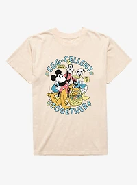 Disney Mickey Mouse And Friends Easter Egg-Cellent Together Mineral Wash T-Shirt