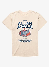 Disney Robin Hood Fine Feathered Allan A-Dale Mineral Wash T-Shirt