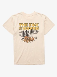 Disney The Fox And Hound Playful Tod Copper Mineral Wash T-Shirt