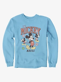 Disney Mickey Mouse Flower Collage Sweatshirt