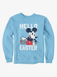 Disney Mickey Mouse Hello Easter Egg Basket Sweatshirt