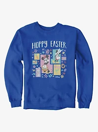 Disney Mickey Mouse And Minnie Hoppy Easter Blocks Sweatshirt