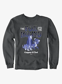 Disney The Fox And Hound Howling Blue Copper & Tod Sweatshirt