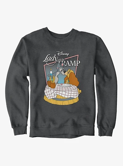 Disney Lady And The Tramp Dinner Kiss Sweatshirt